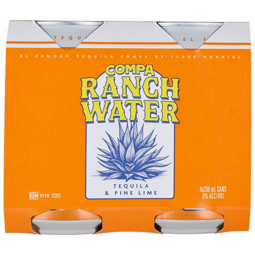 Front shot 2, Compa Ranch Water Pine Lime 4x330ml