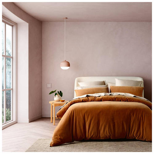 Cotton Velvet Quilt Cover Set - Queen Size
