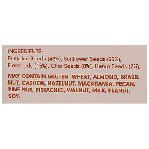 Ingredients 1, Golden Crunch Nut and Seed Toppers 150g