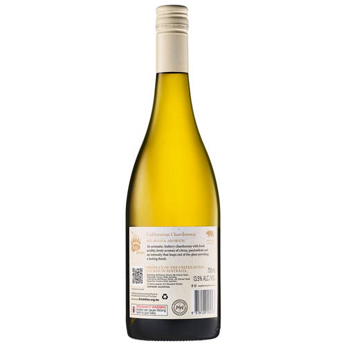 Front shot 2, California Chardonnay 750ml