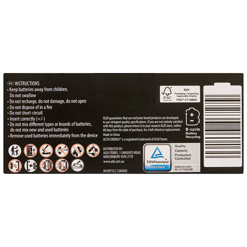 Front shot 4, AAA Batteries 50 Pack