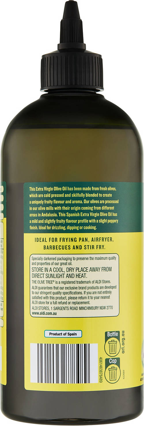 Front shot 2, Squeezy Extra Virgin Olive Oil 500mL