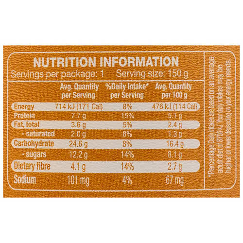 Nutrients 1, Brooklea Overnight Oats Mango150g