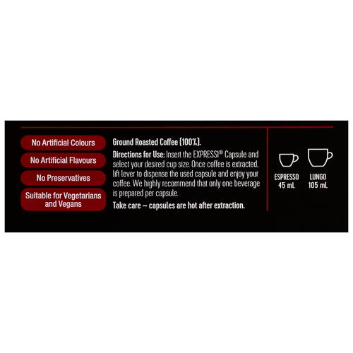 Ingredients 1, Decaffi Coffee Capsules 16 Pack 124g