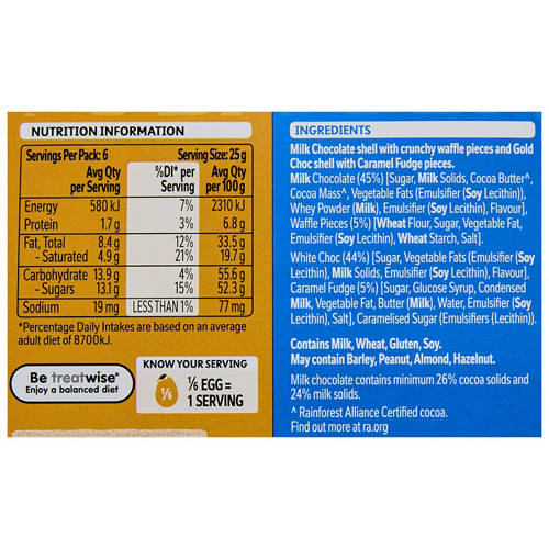 Nutrients 1, Caramel Fudge Duo Eggs 200g