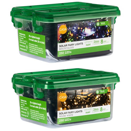 Group 1, Solar LED Fairy Lights 250 Pack