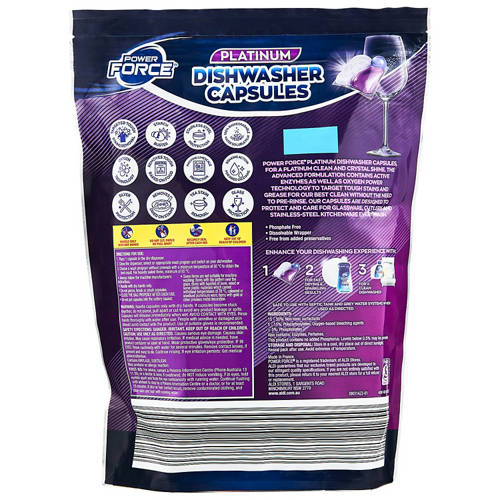Front shot 2, Platinum Dishwasher Capsules 46pk