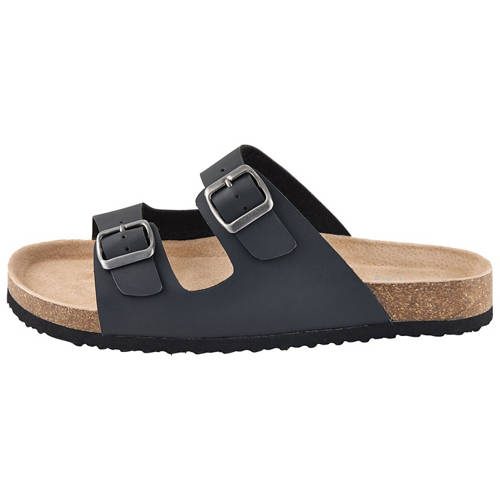 Front shot 3, Women's Leather Double Strap Sandals