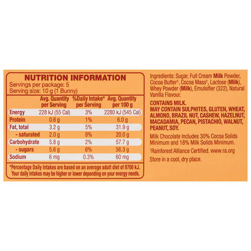 Nutrients 1, Bunny Parade Chocolate 50g