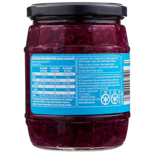 Front shot 2, Red Cabbage with Apple 550g