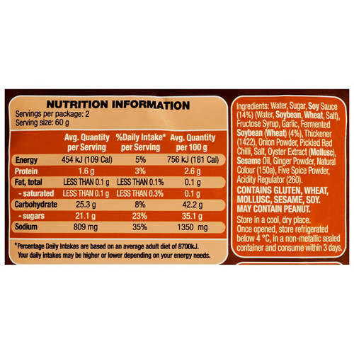 Nutrients 1, Stir Fry Sauce 120g Assortment