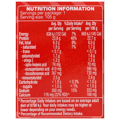 Nutrients 1, Premium Red Salmon 105g