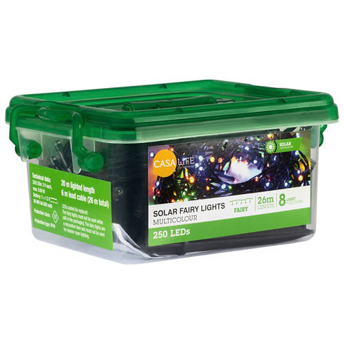 Front shot 2, Solar LED Fairy Lights 250 Pack