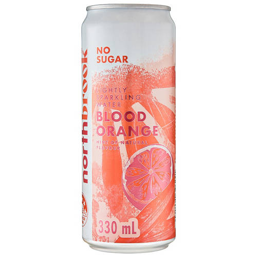 Front shot 3, Sparkling Water with Blood Orange 8 Pack 330ml