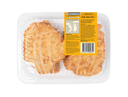 Front shot 2, Chicken, Cheese & Bacon Schnitzel 360g