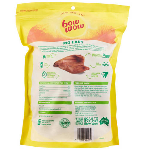 Front shot 2, Pigs Ears 10 Pack