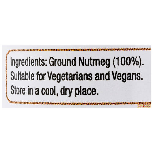 Ingredients 1, Nutmeg Ground 51g