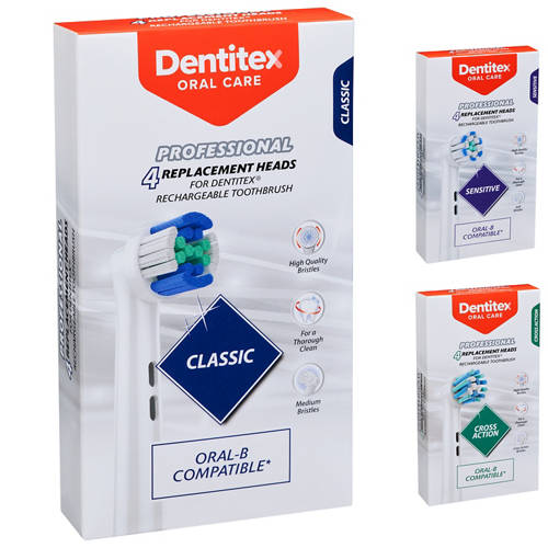 Group 1, Electric Toothbrush Replacement Heads 4 Pack