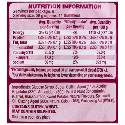 Nutrients 1, Mixed Berry Flavoured Vegan Gummies 150g
