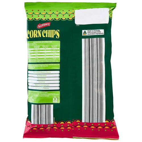 Front shot 2, Corn Chips Chilli and Lime 200g
