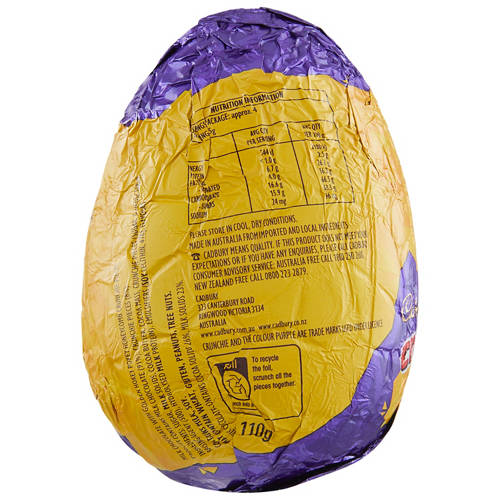 Front shot 2, Crunchie Hollow Egg 110g