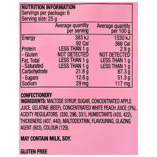 Nutrients 1, Peelerz Peach 150g