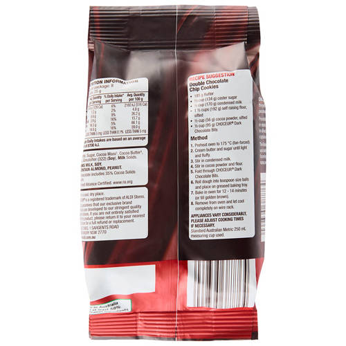 Front shot 2, Dark Chocolate Baking Bits 200g