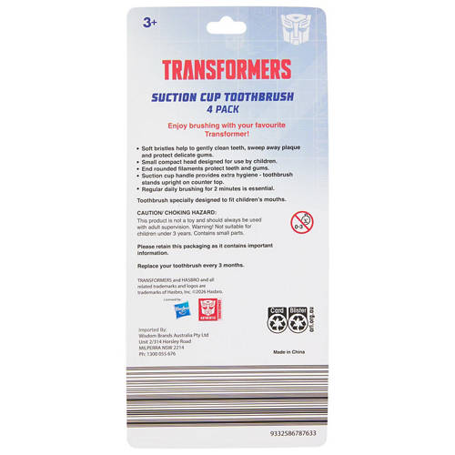 Front shot 2, Kids Licensed Toothbrush 4 Pack