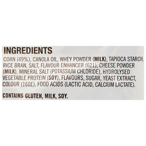 Ingredients 1, Rashuns Cheesy Bacon Attack 150g