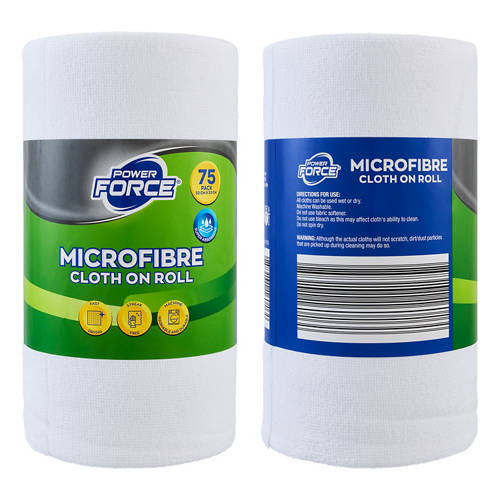 Front shot 3, Microfibre Cloth On Roll 75 Pack