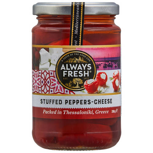 Front shot 2, Stuffed Cheese Peppers 280g