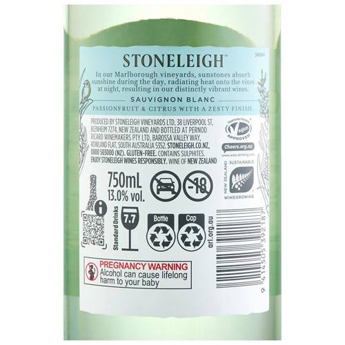 Ingredients 1, Marlborough Sauvignon Blanc 750ml