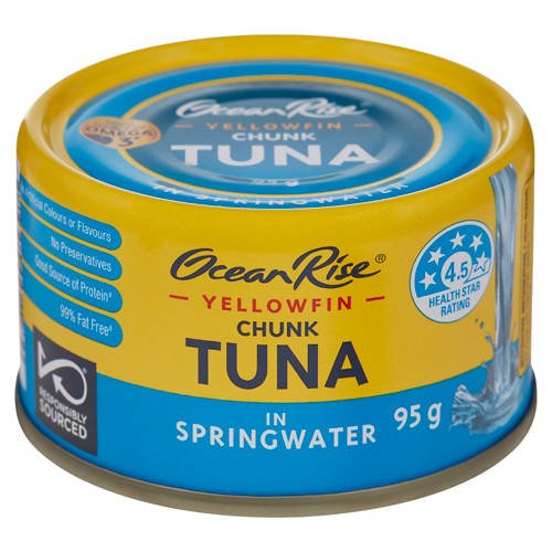 Yellowfin Tuna Chunks in Springwater 95g Product Image Front shot 01