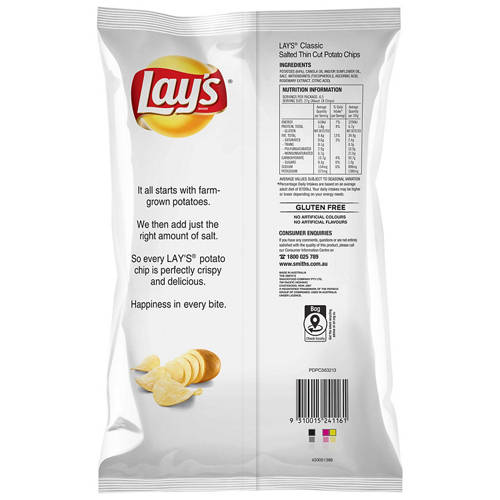 Front shot 2, Thin Chips Original 175g