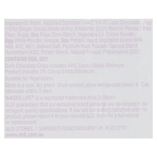 Ingredients 1, Gluten Free Hot Cross Buns 3 Pack 180g