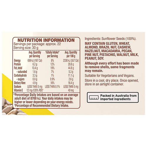 Nutrients 1, Sunflower Seeds 650g