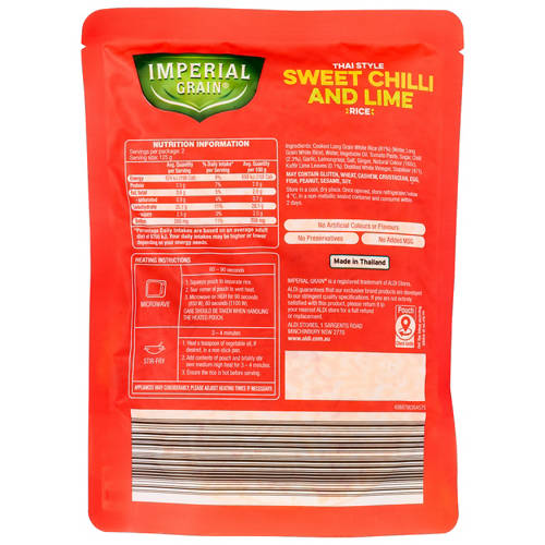 Front shot 2, Sweet Chilli & Lime Rice Pouch 250g