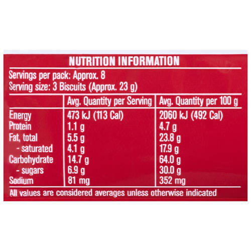Nutrients 1, Griffin's Choc Thins Biscuits 180g