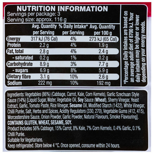 Nutrients 1, Garlic Szechuan Stir Fry Kit 350g