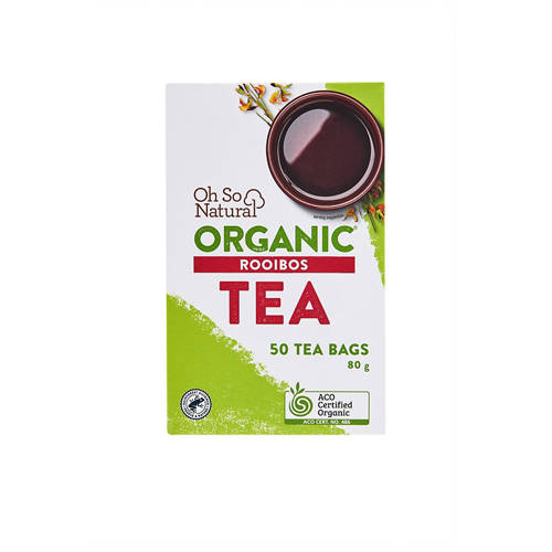 Front shot 2, Organic Rooibos Tea Bags 50 Pack 80g