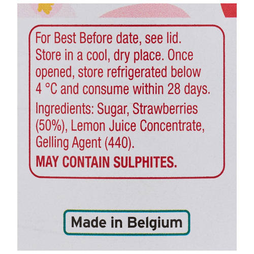 Ingredients 1, Strawberry Jam 360g