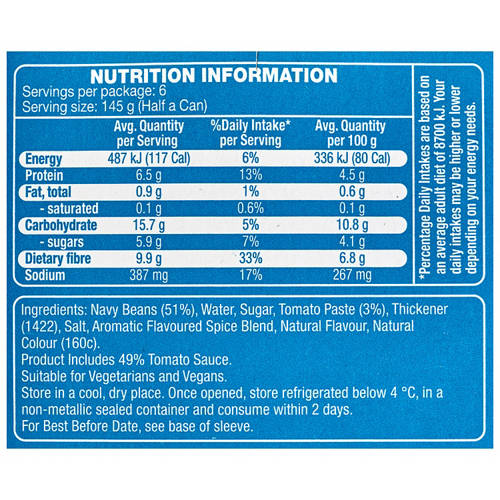 Ingredients 1, Baked Beans 3 x 290g