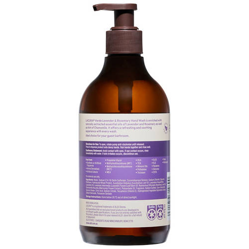 Front shot 2, Handwash Lavender & Rosemary 500ml