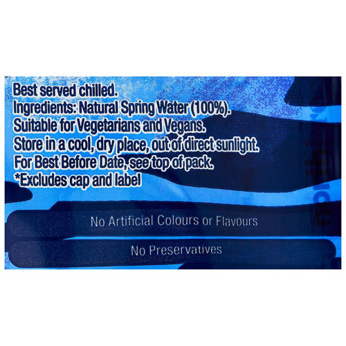 Ingredients 1, Natural Australian Spring Water 24x600ml