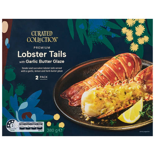 Front shot 2, Lobster Tails with Garlic Butter Glaze 380g