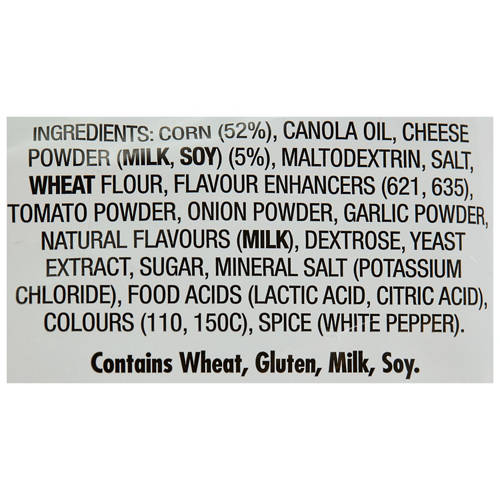 Ingredients 1, Puffs Party Bag 165g