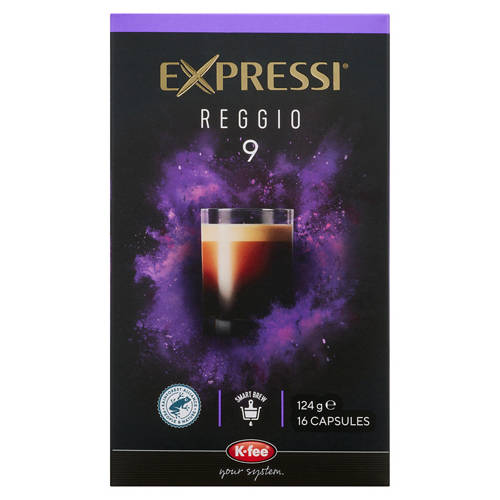Front shot 2, Coffee Capsules Reggio 16 Pack 124g