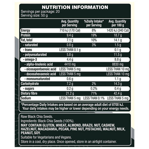 Nutrients 1, Chia Seeds 1kg