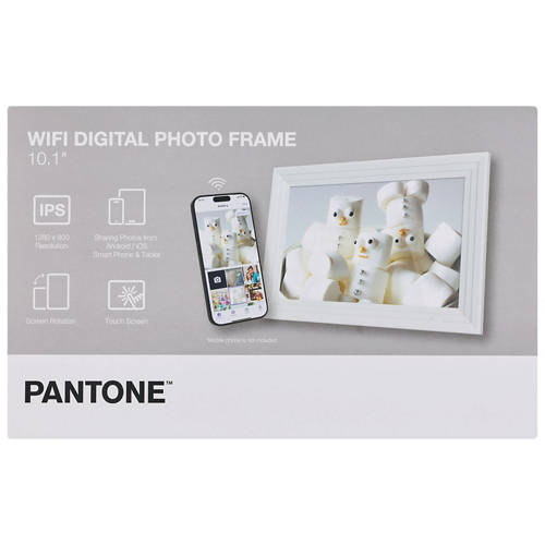 Front shot 4, Pantone WIFI 10.1" Digital Photo Frame