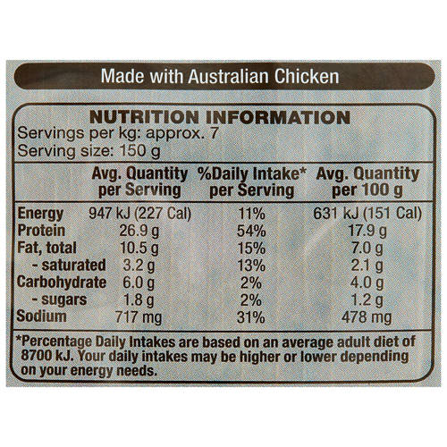 Nutrients 1, Boneless Butterflied Chicken Greek Style